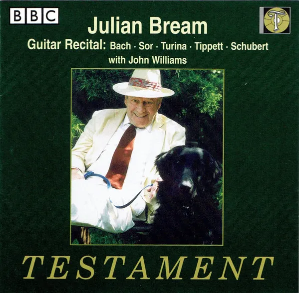 Julian Bream—Guitar Recital:  Bach, Sor, Turina, Tippett, Schubert With John Williams