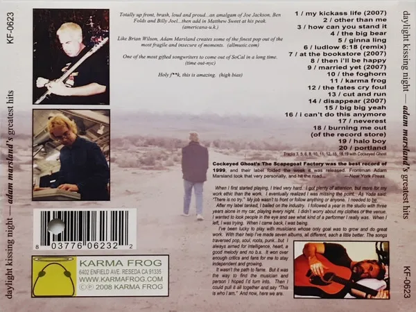 Daylight Kissing Night - Adam Marsland's Greatest Hits