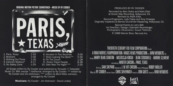 Paris, Texas (Original Motion Picture Soundtrack)