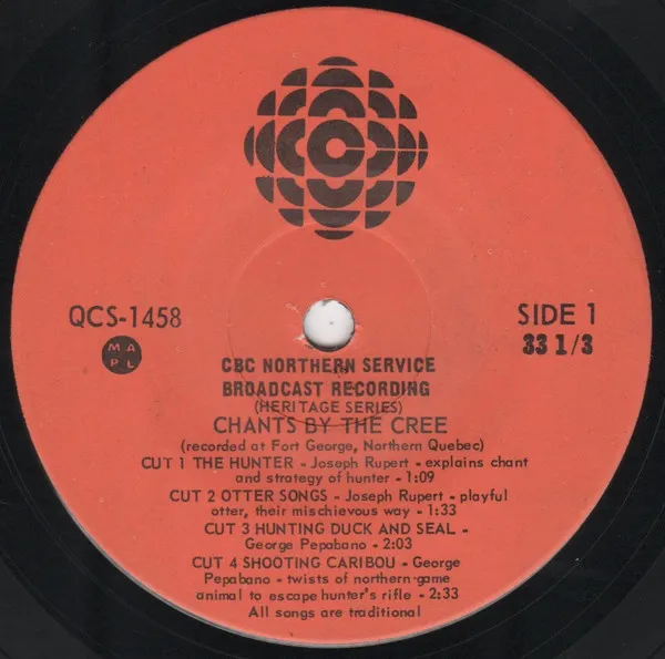 Chants By The Cree