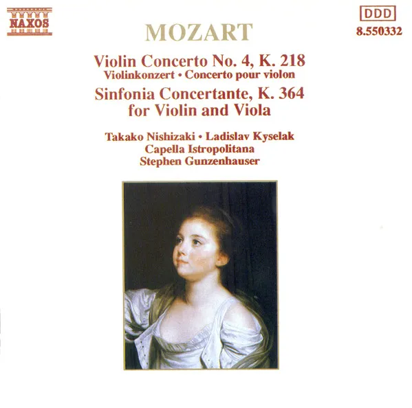 Violin Concerto No. 4, K. 218 (Violinkonzert, Concerto Pour Violon) / Sinfonia Concertante, K. 364 For Violin And Viola