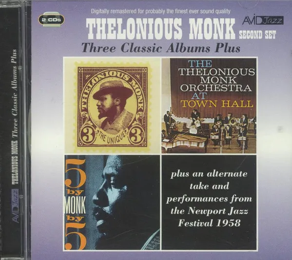 The Unique Thelonius Monk / At Town Hall / 5 By Monk By 5 (Three Classic Albums Plus( (2nd Set)
