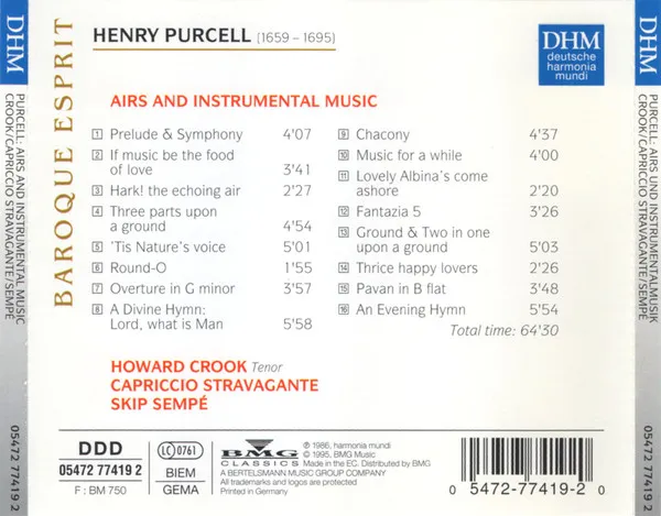 Airs And Instrumental Music