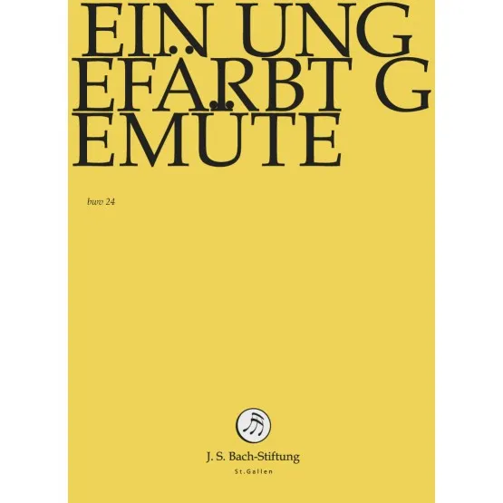 Bach-Kantaten-Edition der Bach-Stiftung St.Gallen - Kantate BWV 24
