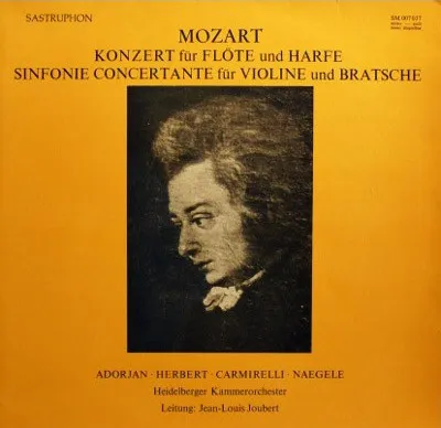 Konzert Für Flöte Und Harfe, Sinfonie Concertante Für Violine Und Bratsche