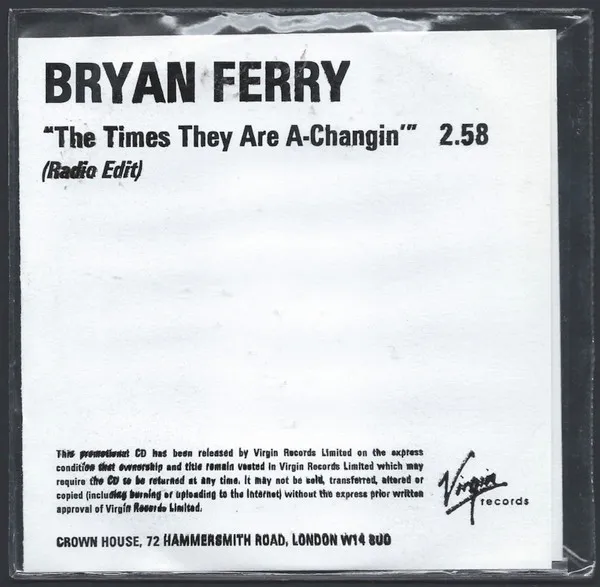The Times They Are A-Changin' (Radio Edit)