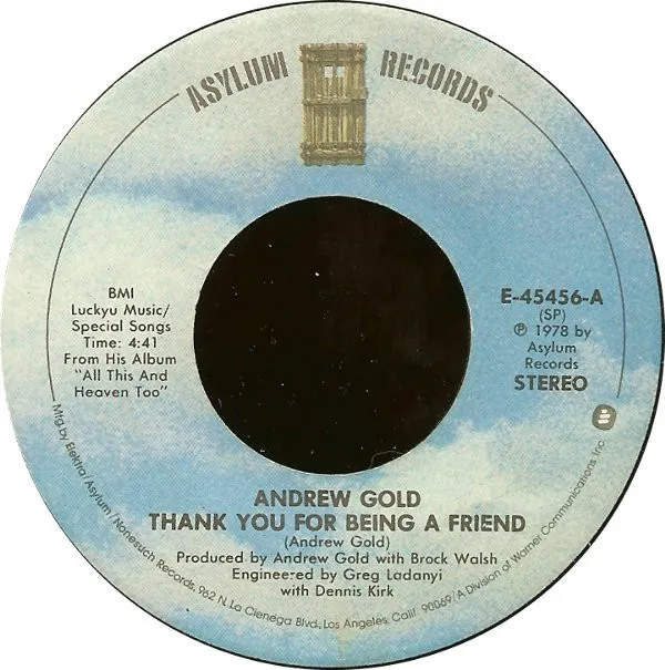 Thank You For Being A Friend