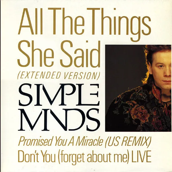 All The Things She Said / Promised You A Miracle / Don't You (Forget About Me)
