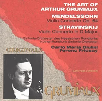 Violin Concerto, Op. 64 / Violin Concerto In D Major (The Art Of Arthur Grumiaux)