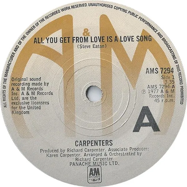 All You Get From Love Is A Love Song