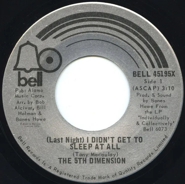 (Last Night) I Didn't Get To Sleep At All / The River Witch