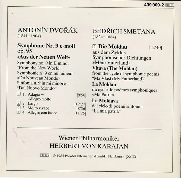 Dvorak: Symphony No. 9 In E Minor, Op. 95, B. 178