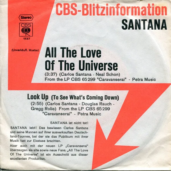 All The Love Of The Universe / Look Up (To See What's Coming Down)