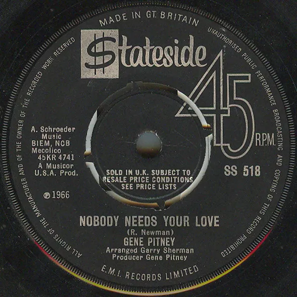 Nobody Needs Your Love