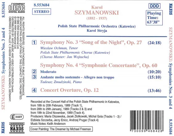 Symphonien Nr.3 & 4