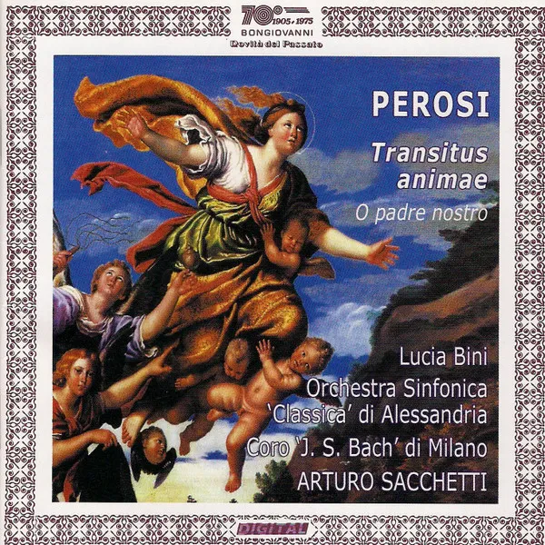 Transitus Animae, Oratorio Per Mezzo Soprano E Coro Con Accompagnamento Di Orchestra