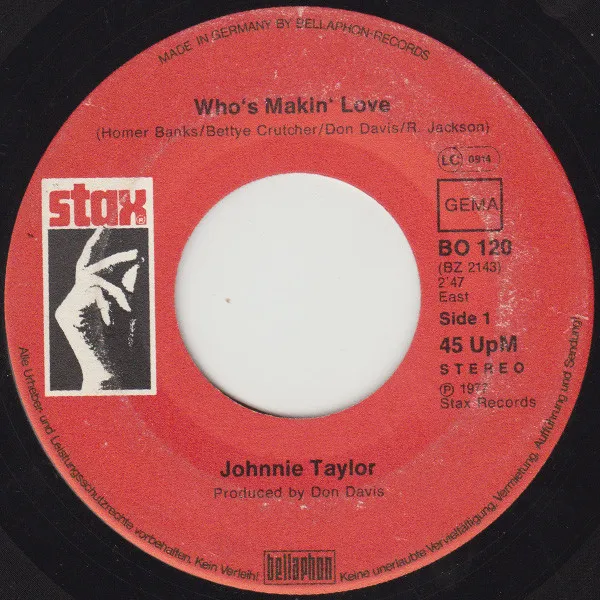 Who's Makin' Love / Take Care Of Your Homework