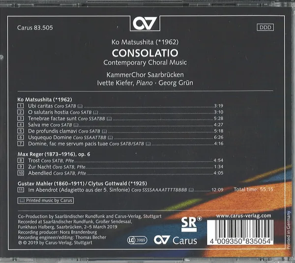 Geistliche Chorwerke - "Consolatio"