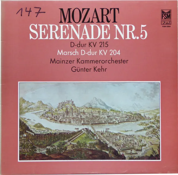 Serenade Nr. 5 D-dur Kv 215 / Marsch D-dur Kv 204