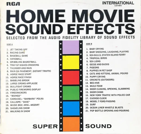 Home Movie Sound Effects