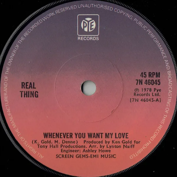 Whenever You Want My Love