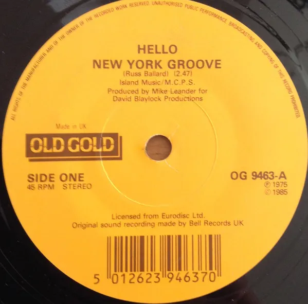 New York Groove / Tell Him