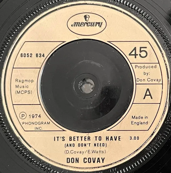 It's Better To Have (And Don't Need)