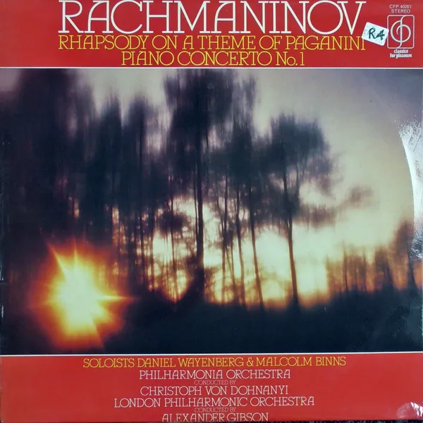 Rhapsody On A Theme Of Paganini / Piano Concerto No.1