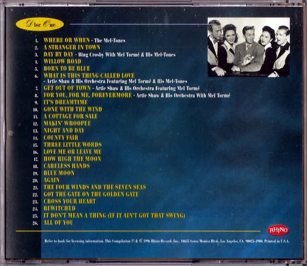 The Mel Tormé Collection 1944 - 1985