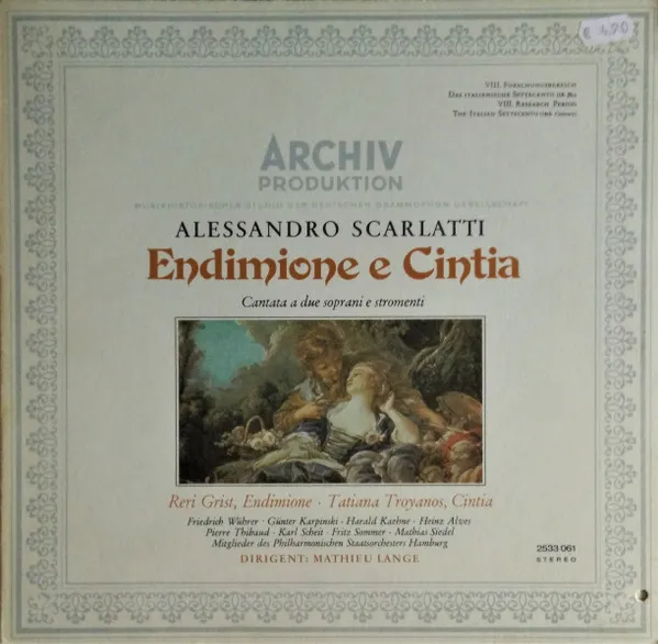 Endimione E Cintia (Cantata A Due Soprani E Stromenti)