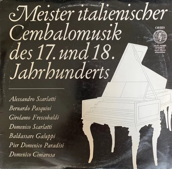 Meister Italienischer Cembalomusik Des 17. Und 18. Jahrhunderts