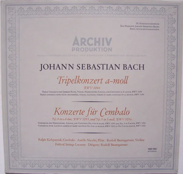BWV 1044 / BWV 1055 / BWV 1056