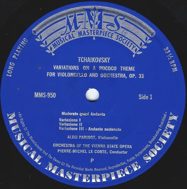 Variations On A Rococo Theme For Violoncello And Orchestra, Op. 33