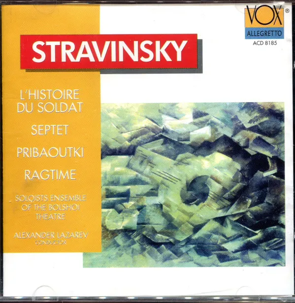 Stravinsky: L'Histoire Du Soldat; Ragtime