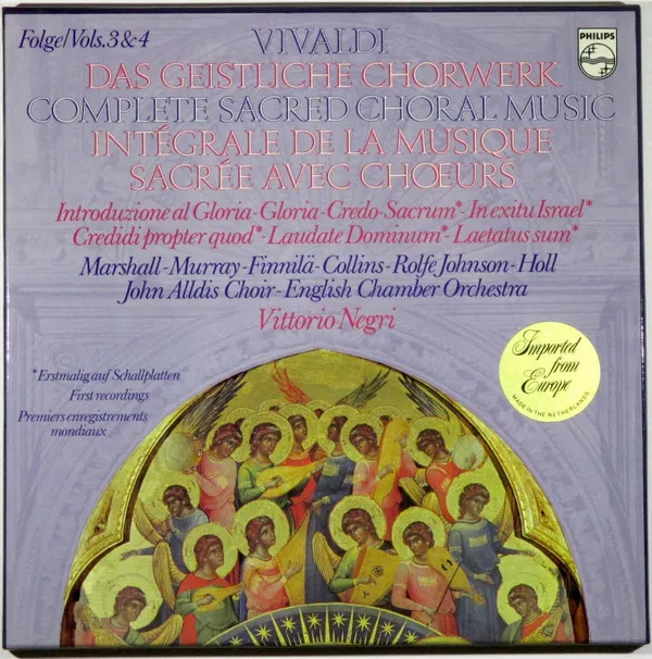Das Geistliche Chorwerk = Complete Sacred Choral Music = Intégrale De La Musique Sacrée Avec Chœurs (Folge / Vols. 3 & 4)