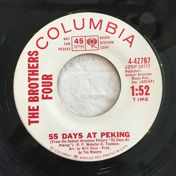 55 Days At Peking / All For The Love Of A Girl