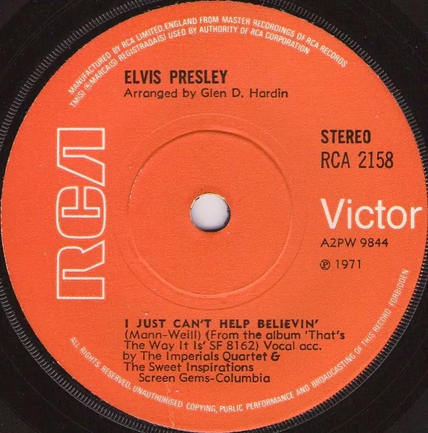 I Just Can't Help Believin'