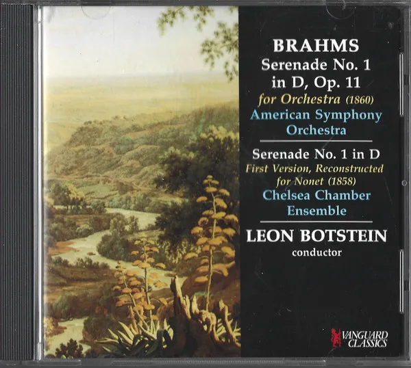 Serenade No. 1 In D For Orchestra / Serenade No. 1 In D For Nonet