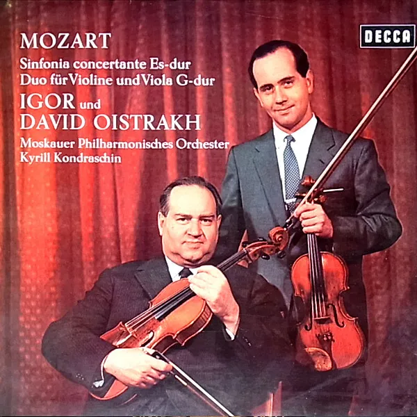 Sinfonia Concertante Es-Dur / Duo Für Violine Und Viola G-Dur