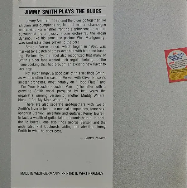 Jimmy Smith Plays The Blues