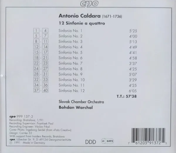12 Sinfonie A Quattro