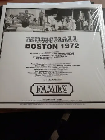 Music Hall Boston 1972