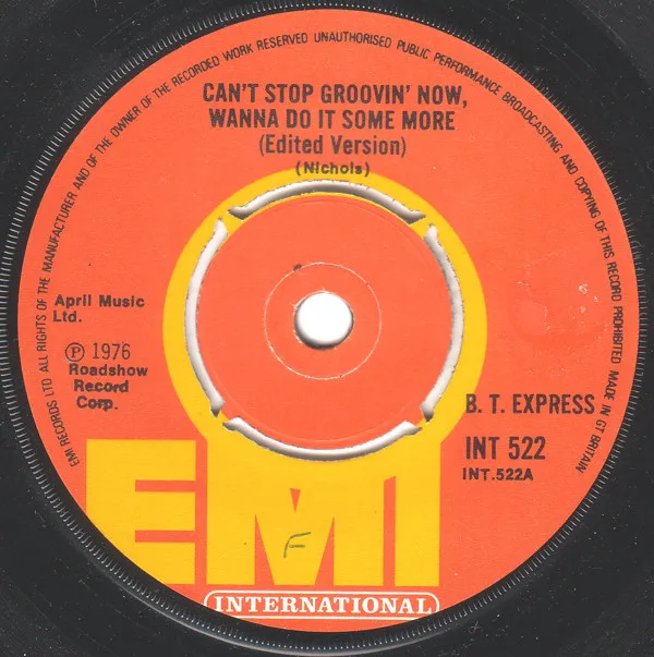 Can't Stop Groovin' Now, Wanna Do It Some More