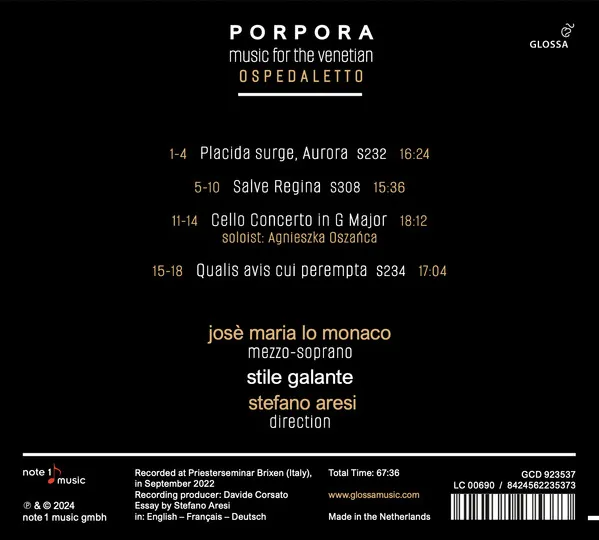 Motetten "Music for the Venetian Ospedaletto"