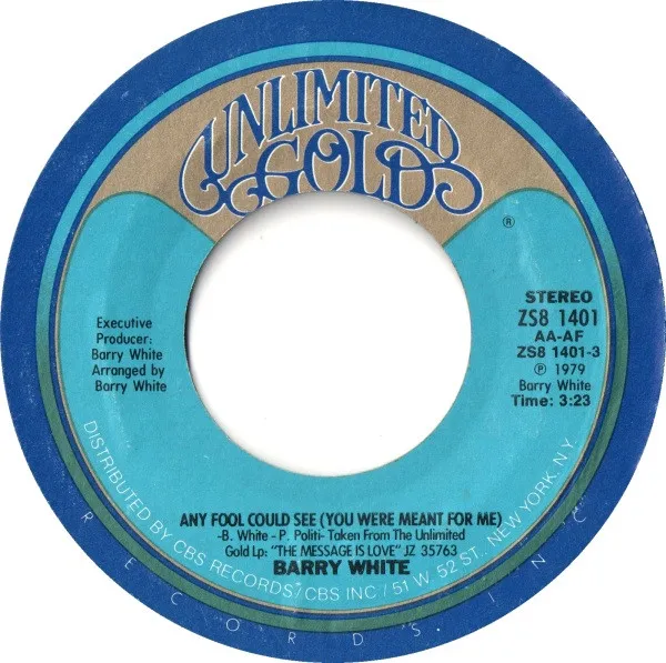Any Fool Could See (You Were Meant For Me) / You're The One I Need