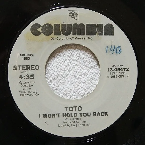I Won't Hold You Back / Waiting For Your Love