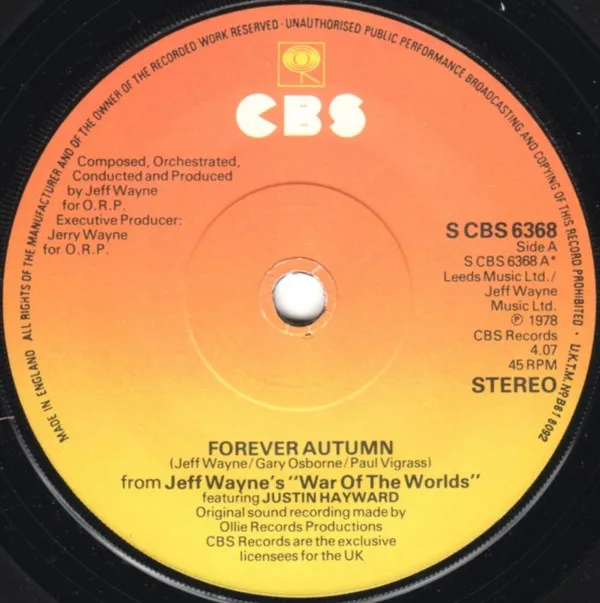 Forever Autumn (From "War Of The Worlds")
