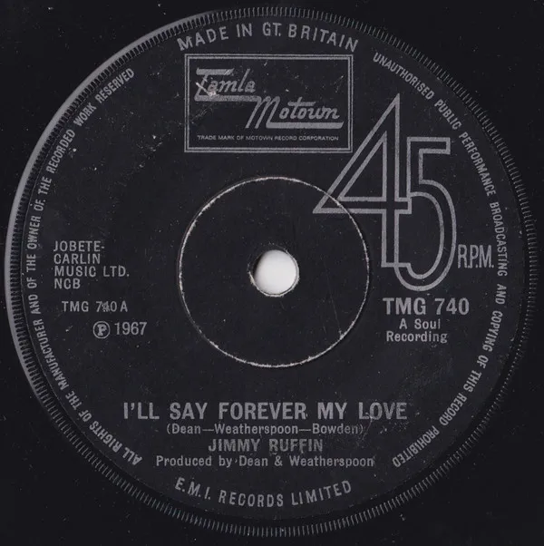 I'll Say Forever My Love