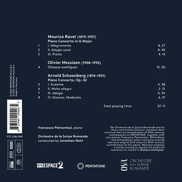 Schoenberg Messiaen Ravel