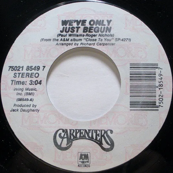 We've Only Just Begun / For All We Know